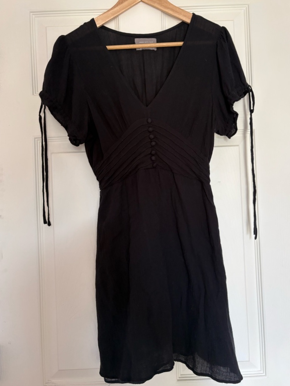 Urban Outfitters Black V-Neck Mini Dress